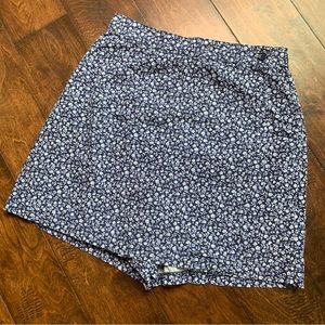 VINTAGE Diane Richard Blue Floral‎ Skort Size 10